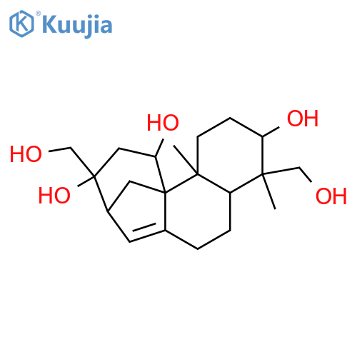 8(13)-Aphidicolene-3,14,16,17,18-pentol; (3α,14β,16β)-form structure