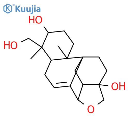 13,17-Epoxy-7-aphidicolene-3,16,18-triol; (3α,13α,16β)-form structure