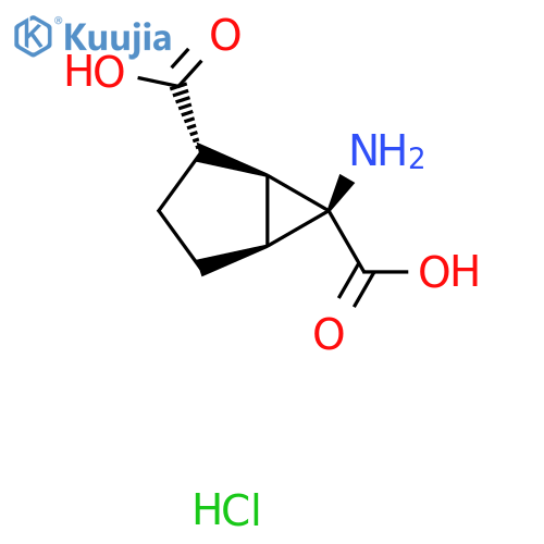 (1S,2S,5S,6S)-6-aminobicyclo3.1.0hexane-2,6-dicarboxylic acid hydrochloride structure
