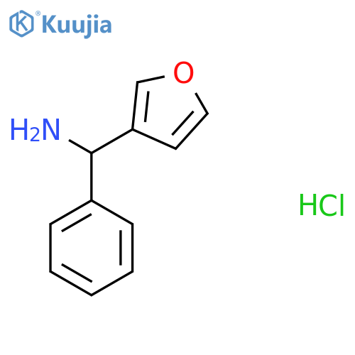 Furan-3-yl(phenyl)methanamine hydrochloride structure
