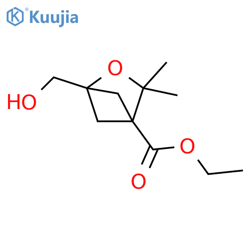 ethyl 1-(hydroxymethyl)-3,3-dimethyl-2-oxabicyclo[2.1.1]hexane-4-carboxylate structure