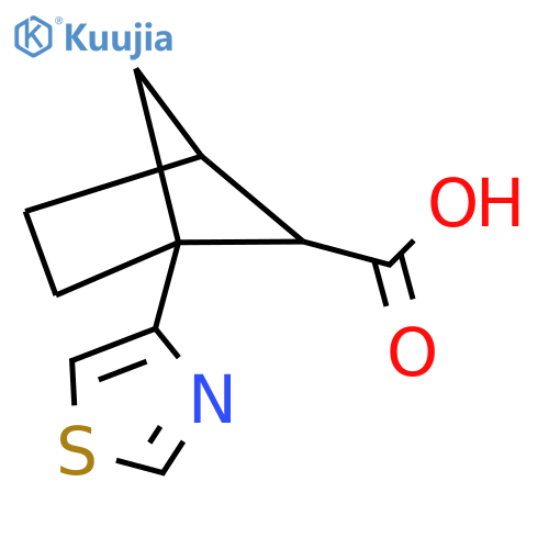 1-(1,3-thiazol-4-yl)bicyclo2.1.1hexane-5-carboxylic acid structure
