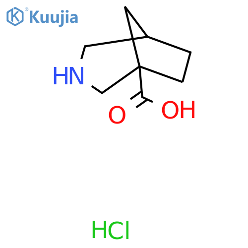 3-azabicyclo3.2.1octane-1-carboxylic acid hydrochloride structure