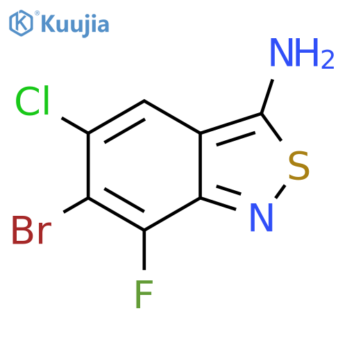 6-Bromo-5-chloro-7-fluorobenzo[c]isothiazol-3-amine structure
