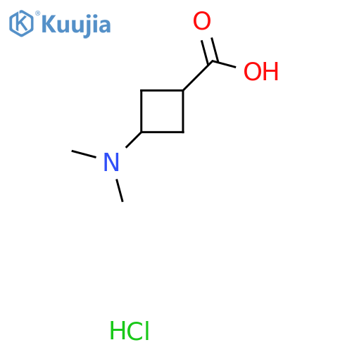 3-(Dimethylamino)cyclobutanecarboxylic acid hydrochloride structure