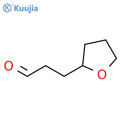 3-(oxolan-2-yl)propanal structure