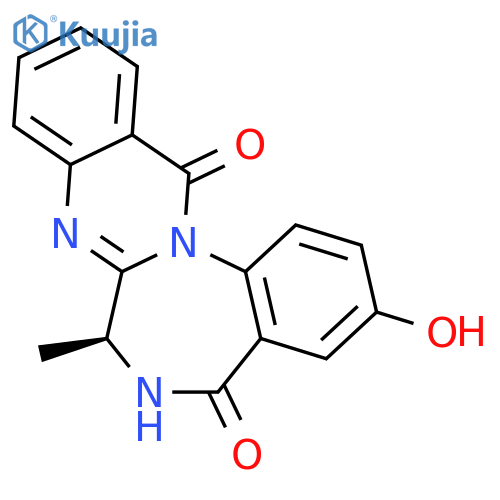 Quinazolino[3,2-a][1,4]benzodiazepine-5,13-dione,6,7-dihydro-3-hydroxy-7-methyl-, (7S)- structure