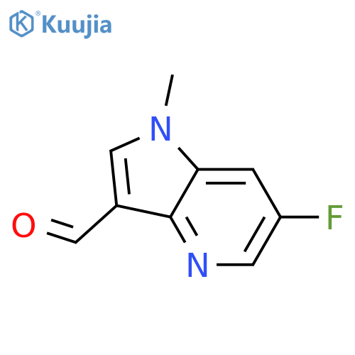 6-fluoro-1-methyl-1H-pyrrolo[3,2-b]pyridine-3-carbaldehyde structure