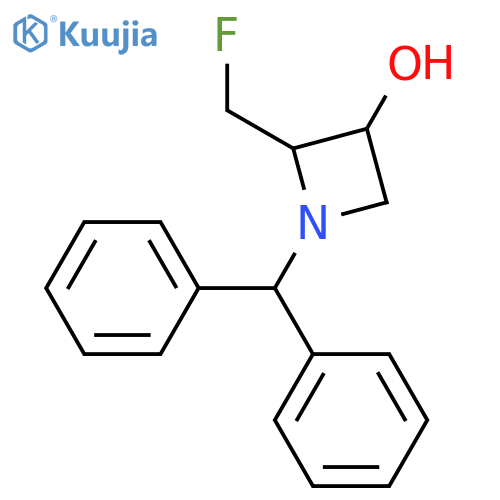 1-benzhydryl-2-(fluoromethyl)azetidin-3-ol structure