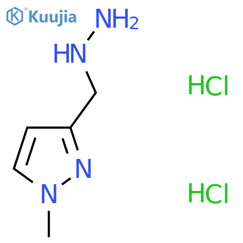 (1-methylpyrazol-3-yl)methylhydrazine;dihydrochloride structure