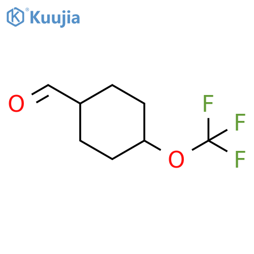 4-(trifluoromethoxy)cyclohexane-1-carbaldehyde structure