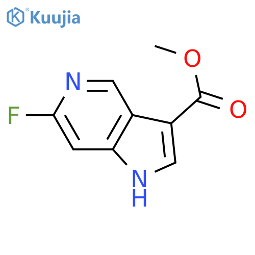 methyl 6-fluoro-1H-pyrrolo[3,2-c]pyridine-3-carboxylate structure