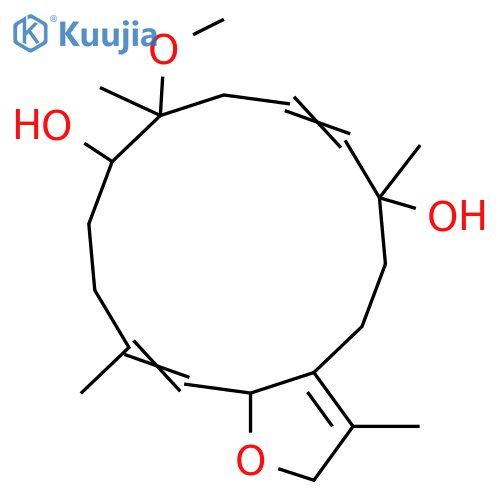 2,16-Epoxy-1(15),3,10-cembratriene-7,8,12-triol; (2R,3E,7R,8S,10E,12S)-form, 8-Me ether structure