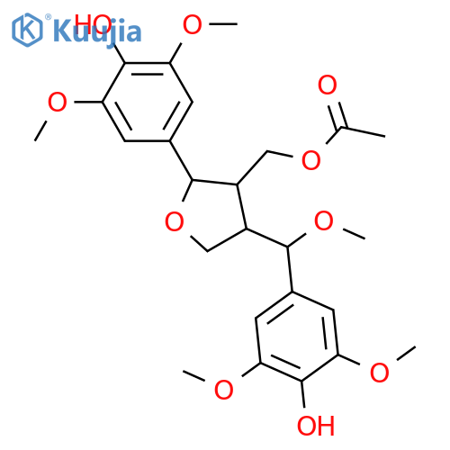 7,9'-Epoxy-8,8'-lignan-3,3',4,4',5,5',7',9-octol; (7R,7'S,8S,8'S)-form, 3,3',5,5',7'-Penta-Me ether, 9-Ac structure