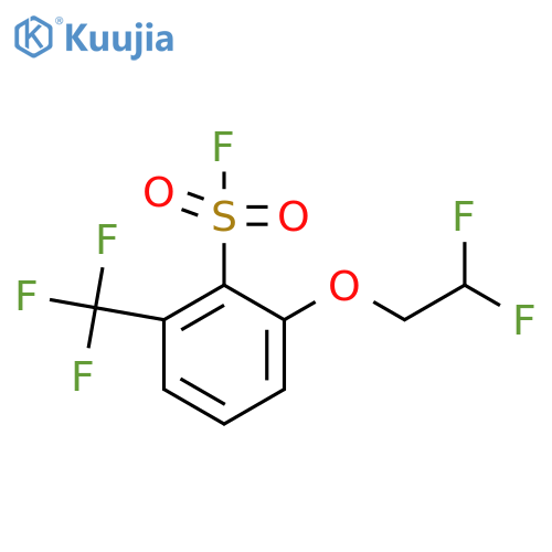 2-(2,2-Difluoroethoxy)-6-(trifluoromethyl)benzene-1-sulfonyl fluoride structure