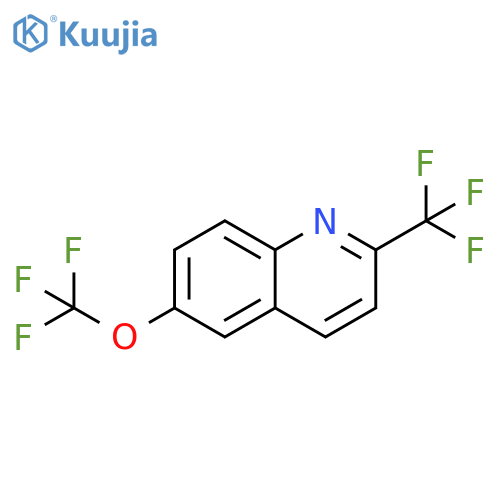 Quinoline, 6-(trifluoromethoxy)-2-(trifluoromethyl)- structure