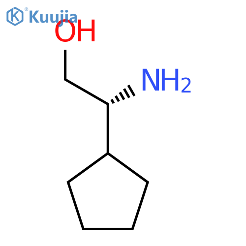 (2R)-2-Amino-2-cyclopentylethan-1-ol structure