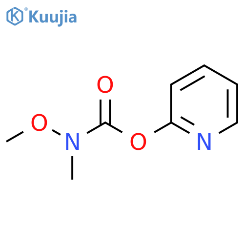 Carbamic acid, N-methoxy-N-methyl-, 2-pyridinyl ester structure