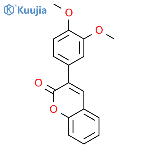 3-(3,4-dimethoxyphenyl)-2H-chromen-2-one structure