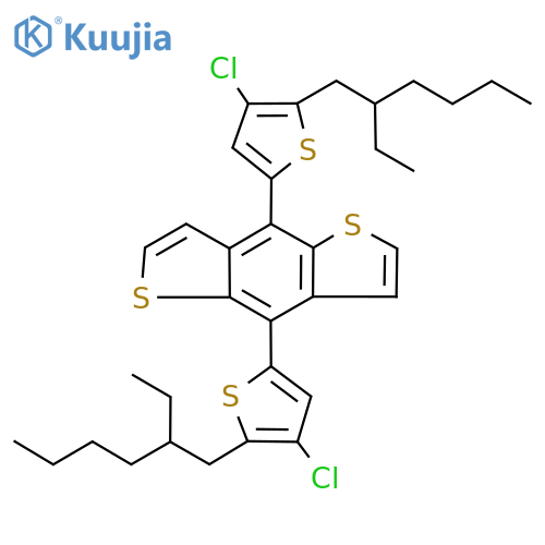 4,8-Bis4-chloro-5-(2-ethylhexyl)-2-thienylbenzo1,2-b:4,5-b'dithiophene structure