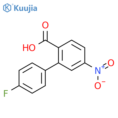 2-(4-Fluorophenyl)-4-nitrobenzoic acid structure