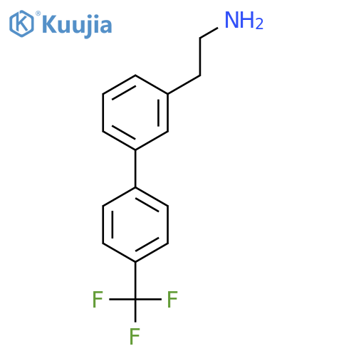 2-{3-4-(trifluoromethyl)phenylphenyl}ethan-1-amine structure