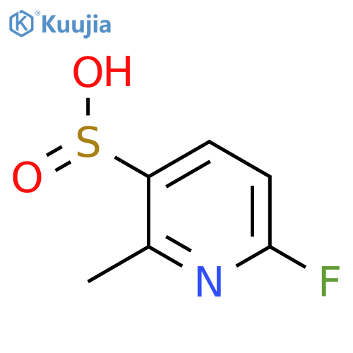6-Fluoro-2-methylpyridine-3-sulfinic acid structure