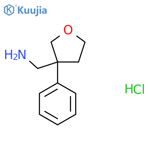 (3-phenyloxolan-3-yl)methanamine hydrochloride structure