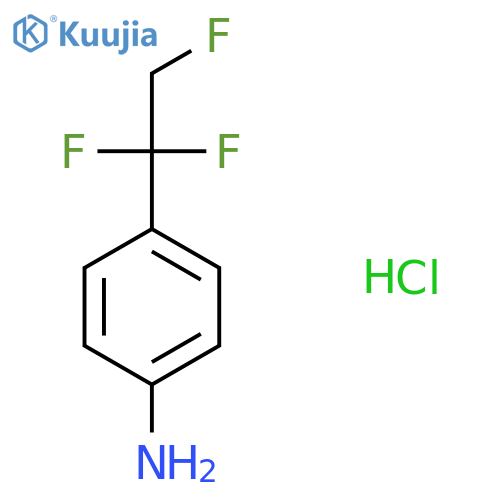 4-(1,1,2-Trifluoroethyl)aniline hydrochloride structure
