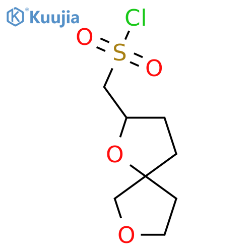 {1,7-dioxaspiro4.4nonan-2-yl}methanesulfonyl chloride structure