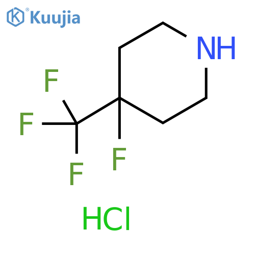 4-fluoro-4-(trifluoromethyl)piperidine hydrochloride structure