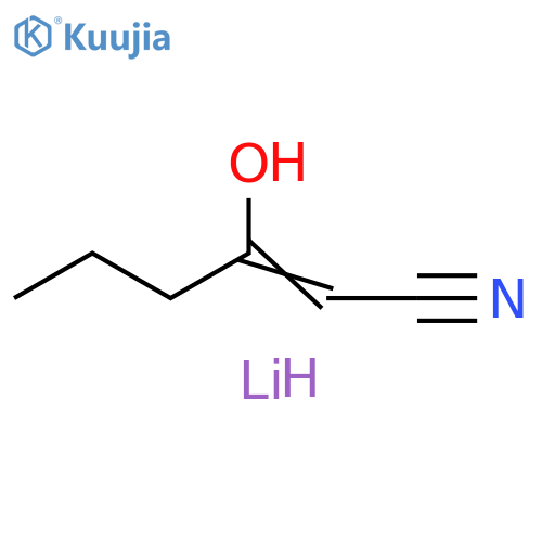 lithium(1+) ion (1Z)-1-cyanopent-1-en-2-olate structure