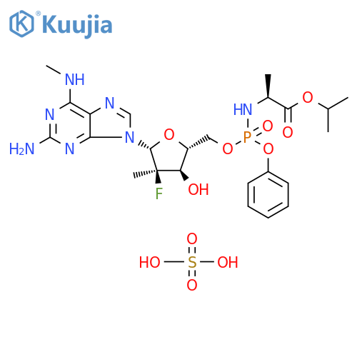 Bemnifosbuvir hemisulfate structure