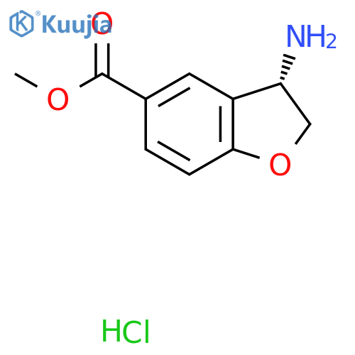 Methyl (S)-3-amino-2,3-dihydrobenzofuran-5-carboxylate hydrochloride structure