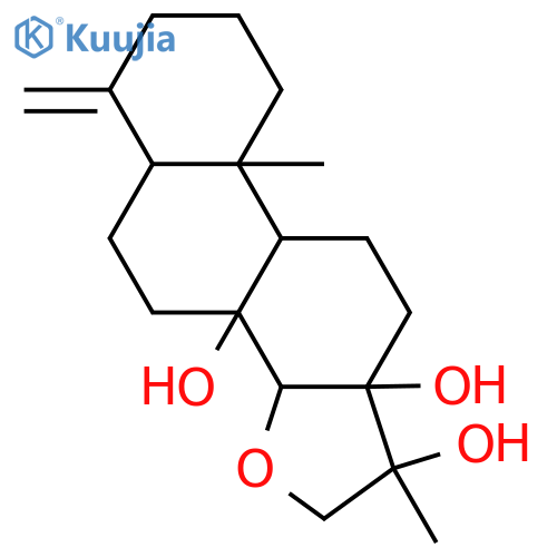 14,16-Epoxy-19-nor-4(18)-abietene-8,13,15-triol; (ent-8β,13β,14α,15α)-form structure