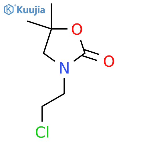 3-(2-Chloroethyl)-5,5-dimethyl-1,3-oxazolidin-2-one structure