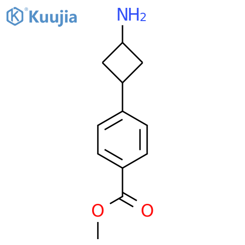 Methyl 4-[(1r,3r)-3-aminocyclobutyl]benzoate structure