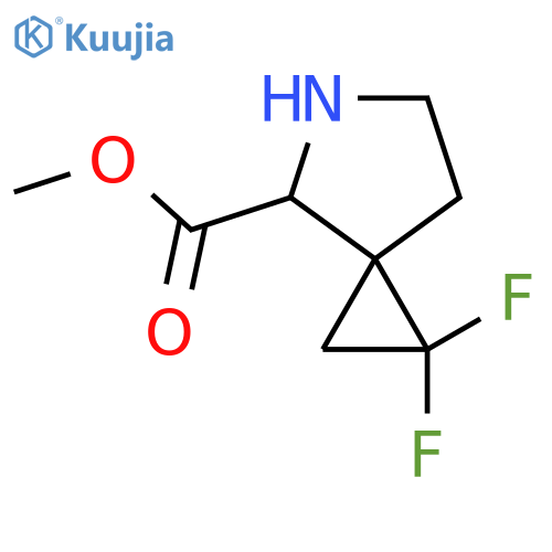 Methyl 1,1-difluoro-5-azaspiro[2.4]heptane-4-carboxylate structure