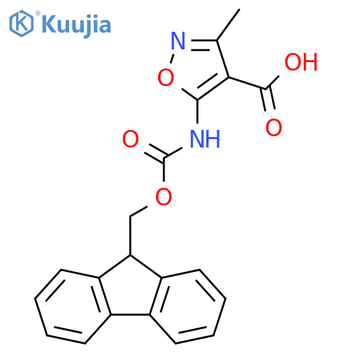 4-Isoxazolecarboxylic acid, 5-[[(9H-fluoren-9-ylmethoxy)carbonyl]amino]-3-methyl- structure