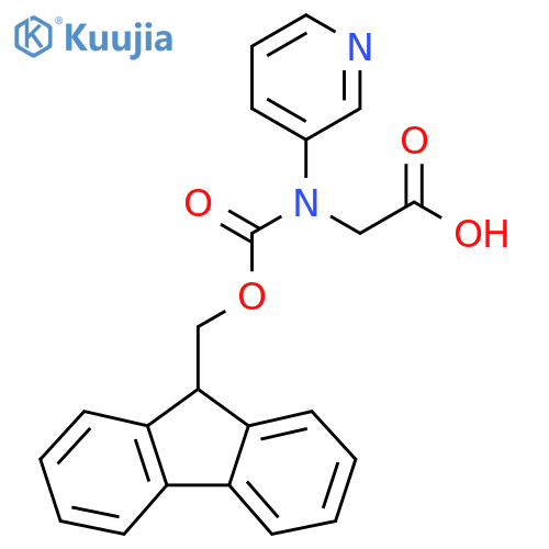 2-({[(9H-fluoren-9-yl)methoxy]carbonyl}(pyridin-3-yl)amino)acetic acid structure