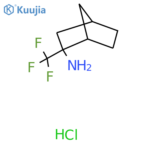2-(Trifluoromethyl)bicyclo[2.2.1]heptan-2-amine;hydrochloride structure
