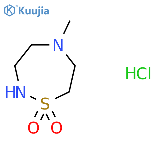 5-Methyl-1,2,5-thiadiazepane 1,1-dioxide;hydrochloride structure