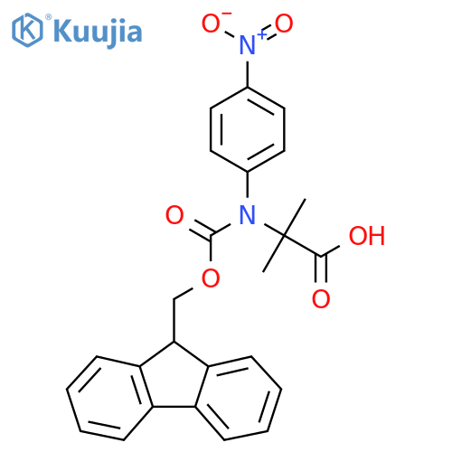 2-({[(9H-fluoren-9-yl)methoxy]carbonyl}(4-nitrophenyl)amino)-2-methylpropanoic acid structure