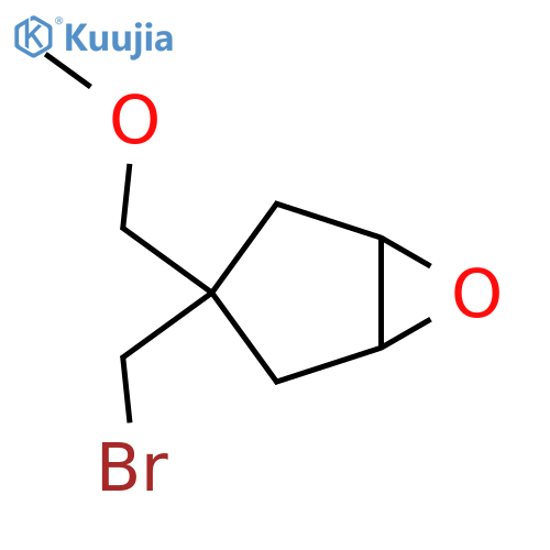 3-(Bromomethyl)-3-(methoxymethyl)-6-oxabicyclo[3.1.0]hexane structure