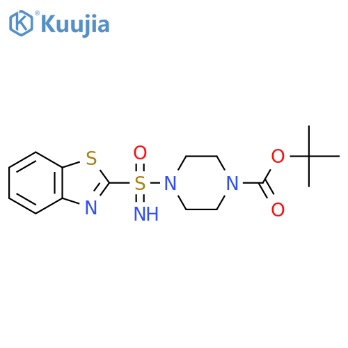 Tert-butyl 4-(1,3-benzothiazol-2-ylsulfonimidoyl)piperazine-1-carboxylate structure