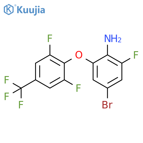 Benzenamine, 4-bromo-2-[2,6-difluoro-4-(trifluoromethyl)phenoxy]-6-fluoro- structure