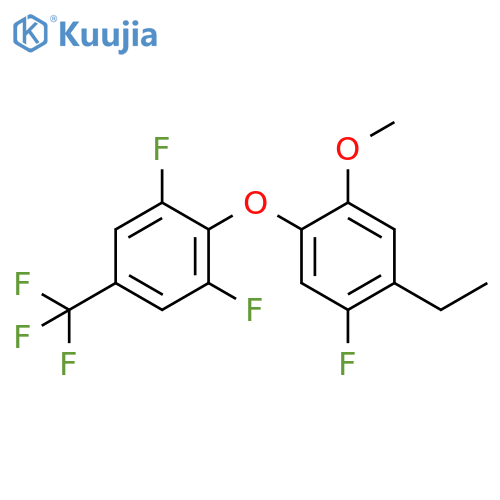 Benzene, 2-(4-ethyl-5-fluoro-2-methoxyphenoxy)-1,3-difluoro-5-(trifluoromethyl)- structure