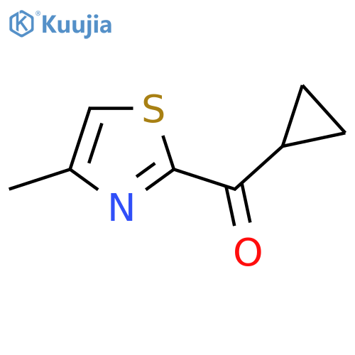 2-cyclopropanecarbonyl-4-methyl-1,3-thiazole structure