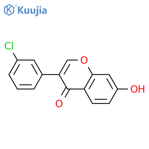 4H-1-Benzopyran-4-one, 3-(3-chlorophenyl)-7-hydroxy- structure