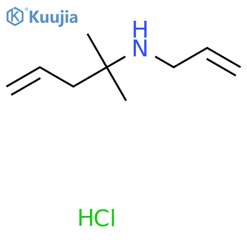 2-Methyl-N-prop-2-enylpent-4-en-2-amine;hydrochloride structure